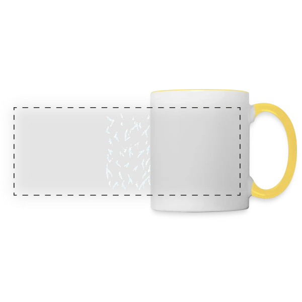 Explosion Fusion sur Mug panoramique contrasté et blanc