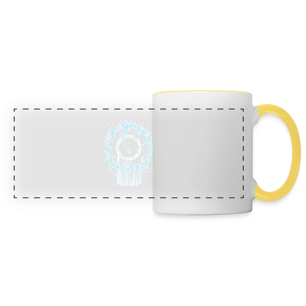 Genki Dama : L'Énergie Ultime de Goku sur Mug panoramique contrasté et blanc