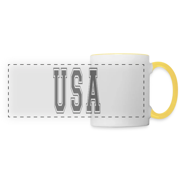 Fierté Américaine: Équipe USA sur Mug panoramique contrasté et blanc