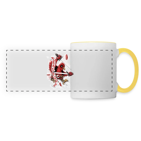 Dead Poule: Le Mercenaire Plum
 sur Mug panoramique contrasté et blanc