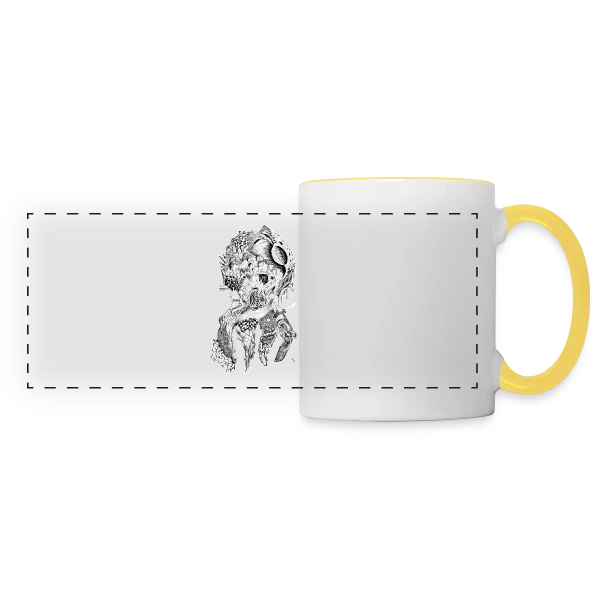 Dessine-moi un Poulpe ! sur Mug panoramique contrasté et blanc