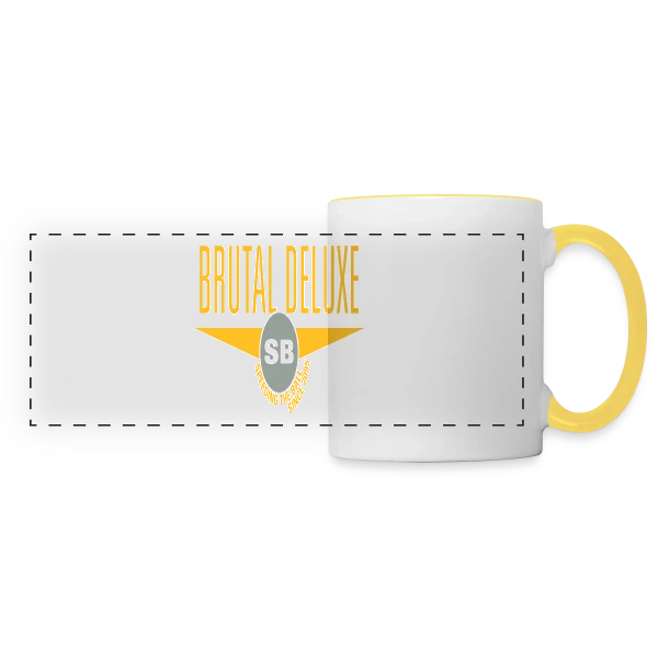 Brutal Deluxe - L'Art de la Vitesse depuis 2095 sur Mug panoramique contrasté et blanc