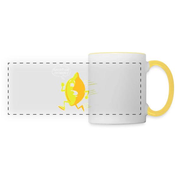Citron Pressé : Fraîcheur et Vitamine C sur Mug panoramique contrasté et blanc