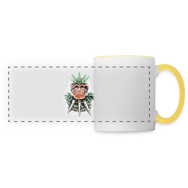 Farfadet Rebelle sur Mug panoramique contrasté et blanc