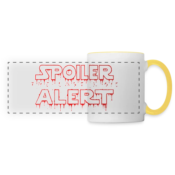 Attention Spoiler : La Fin du Film sur Mug panoramique contrasté et blanc