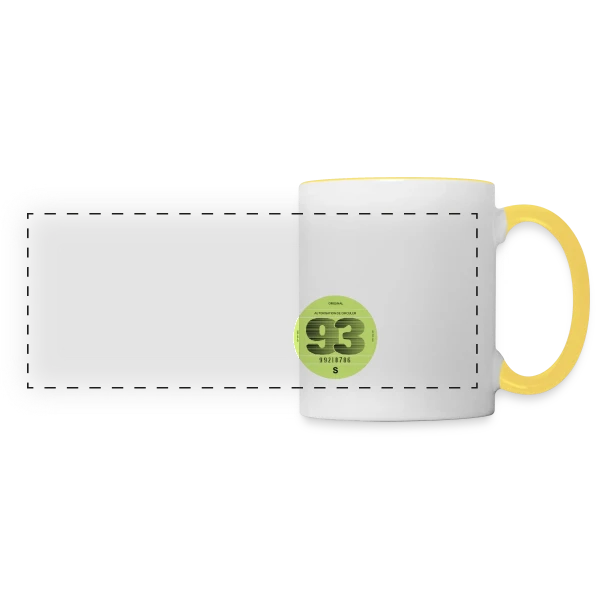 L'As du Volant du 93 sur Mug panoramique contrasté et blanc
