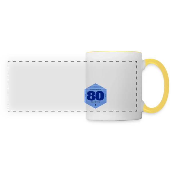 As du Volant depuis 1980 - T-Shirt Humoristique sur Mug panoramique contrasté et blanc