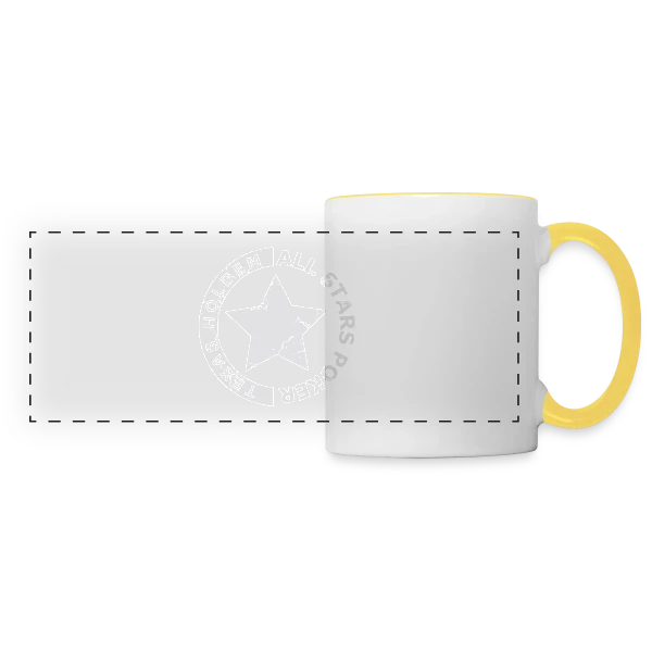 Poker All Stars: Texas Hold'em Légendes sur Mug panoramique contrasté et blanc