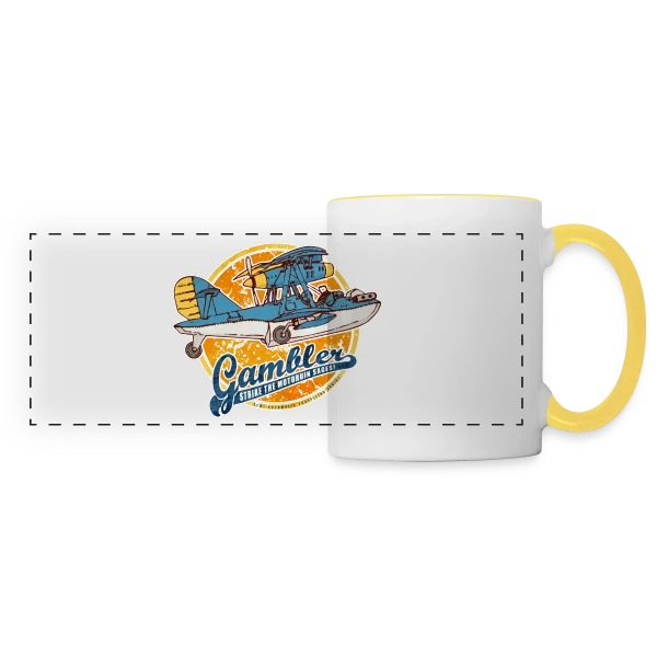 L'As du Jeu sur Mug panoramique contrasté et blanc
