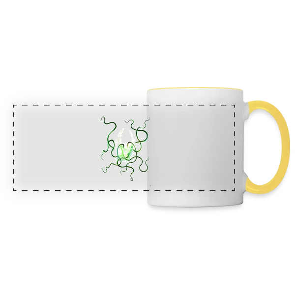 Cthulhu: Le 8ème Tentacule sur Mug panoramique contrasté et blanc
