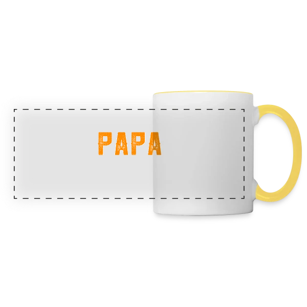 Je Suis un Papa Célibataire et Je Déchire ! sur Mug panoramique contrasté et blanc