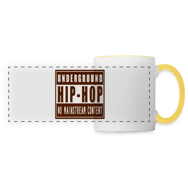 Esprit Hip-Hop Underground sur Mug panoramique contrasté et blanc