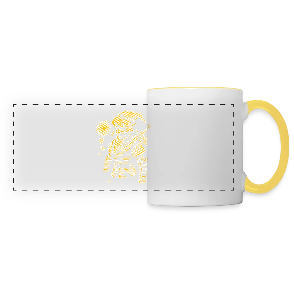 Déclame Ton Courage sur Mug panoramique contrasté et blanc