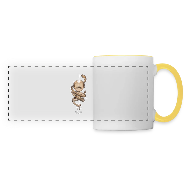 Kundalini : L'Éveil de l'Âme sur Mug panoramique contrasté et blanc
