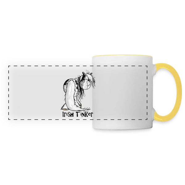 Mon Adorable Irish Tinker sur Mug panoramique contrasté et blanc