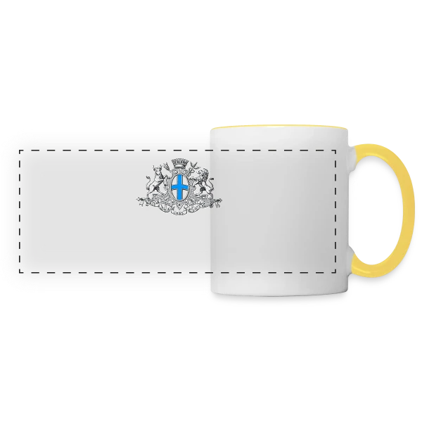Blason Historique Marseille sur Mug panoramique contrasté et blanc