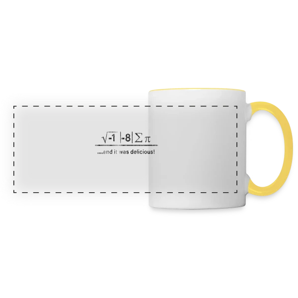 L'Univers de la Physique sur Mug panoramique contrasté et blanc