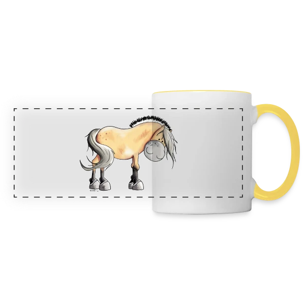 Mon Drôle de Chat Norvégien sur Mug panoramique contrasté et blanc