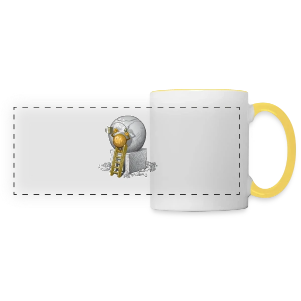 L'Art de la Pétanque : Quand le Sport Rencontre le Style sur Mug panoramique contrasté et blanc
