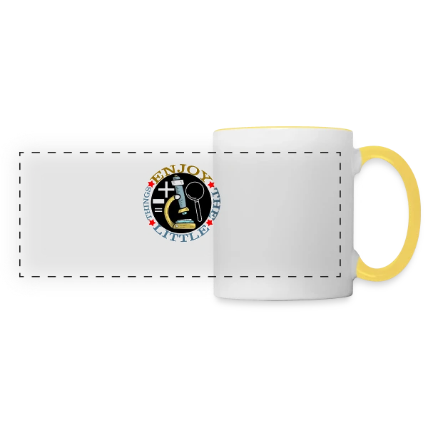L'Art de la Science sur Mug panoramique contrasté et blanc