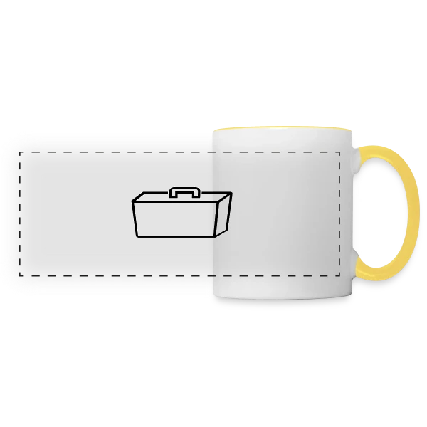 Valise Contours Graphiques sur Mug panoramique contrasté et blanc