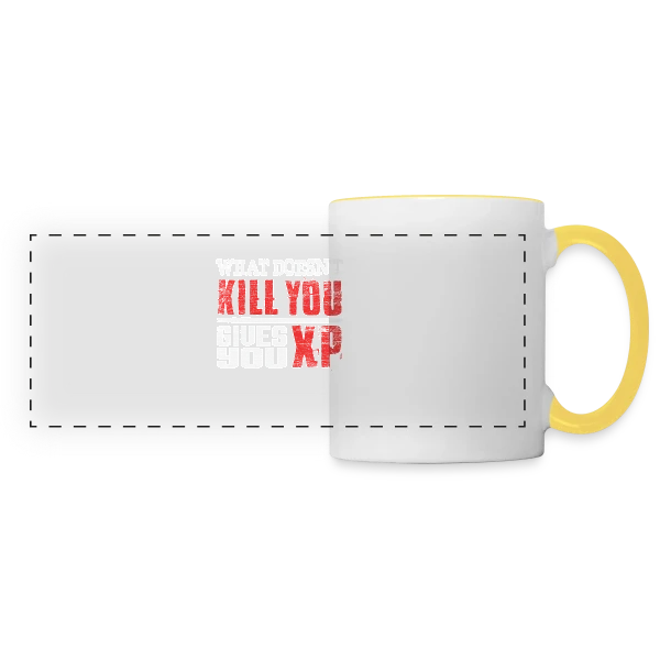Esprit Compétitif Gaming sur Mug panoramique contrasté et blanc