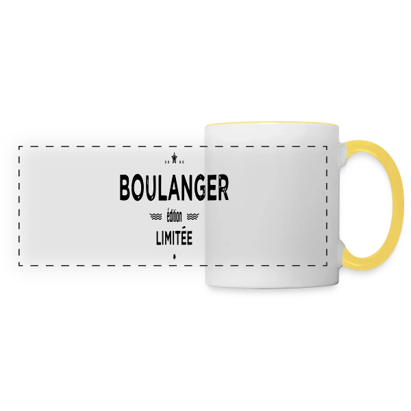 Maître Boulanger - Édition Limitée sur Mug panoramique contrasté et blanc