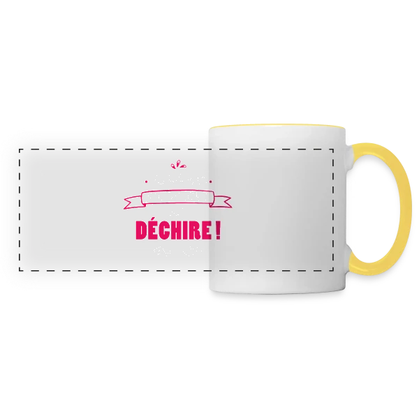 Belle-Maman Qui Déchire sur Mug panoramique contrasté et blanc