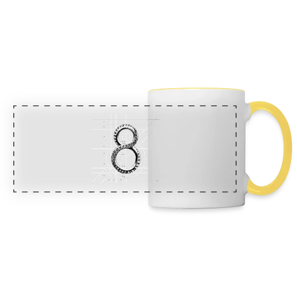 World Octopus Day : Célébrons les Poulpes ! sur Mug panoramique contrasté et blanc