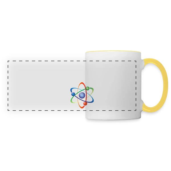 Science : La Vraie Magie sur Mug panoramique contrasté et blanc
