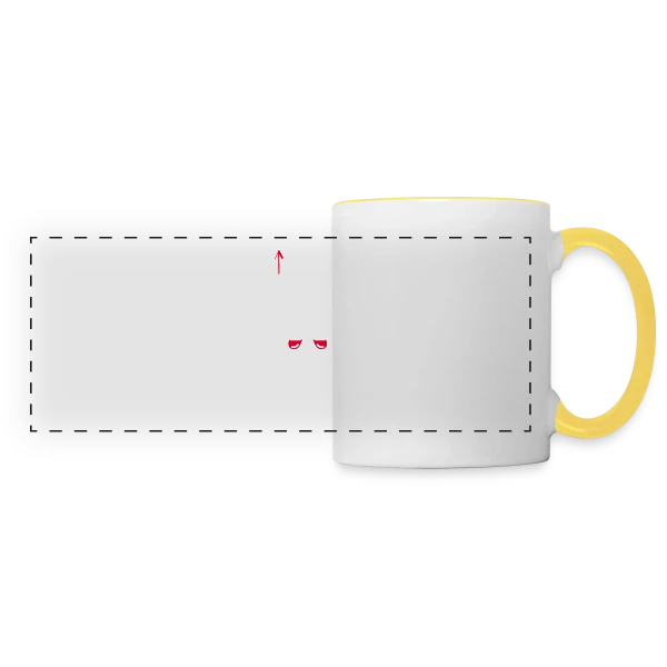 Mec Simple Aime Running et Apéro - Cadeau Runner Humour sur Mug panoramique contrasté et blanc