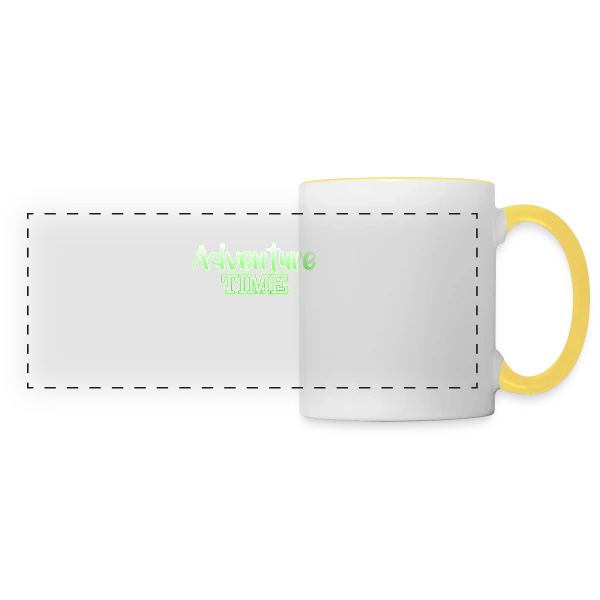 L'Heure de l'Aventure sur Mug panoramique contrasté et blanc