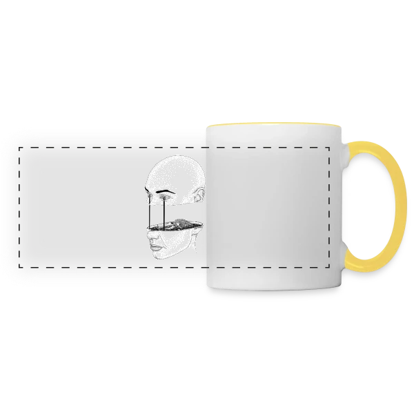 Marée Noire : Spleen Pétrole sur Mug panoramique contrasté et blanc