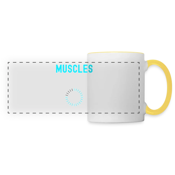 Muscles en Cours de Chargement sur Mug panoramique contrasté et blanc