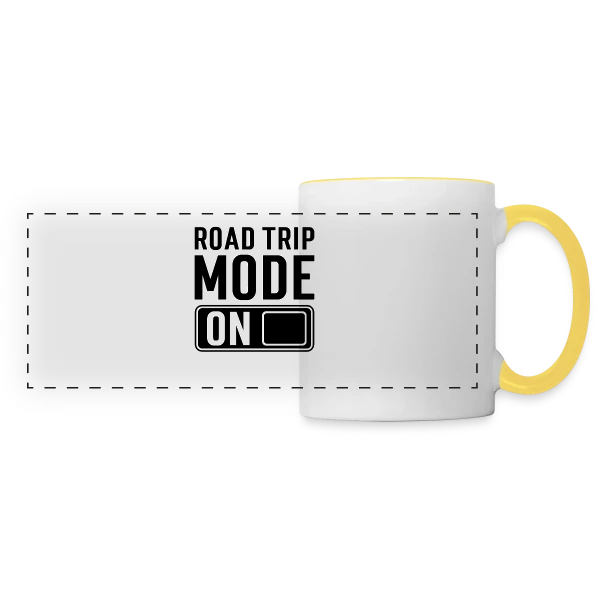 Mode Road Trip Activé sur Mug panoramique contrasté et blanc