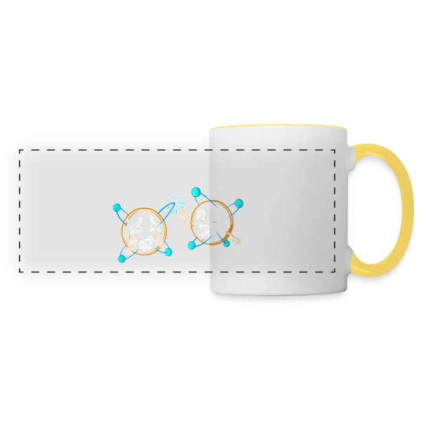 Science pour Tous sur Mug panoramique contrasté et blanc