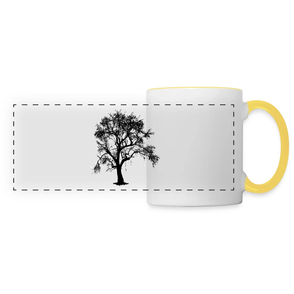 Sauvez les Arbres - Amoureux de la Forêt sur Mug panoramique contrasté et blanc