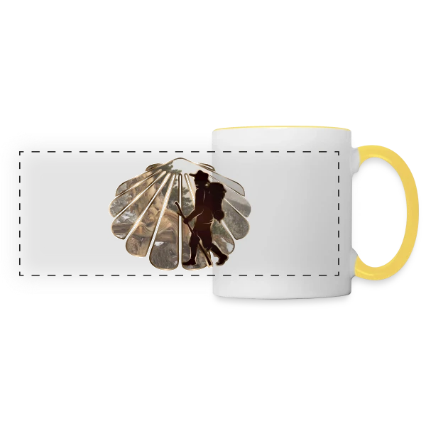 L'Âme du Pèlerin sur Mug panoramique contrasté et blanc