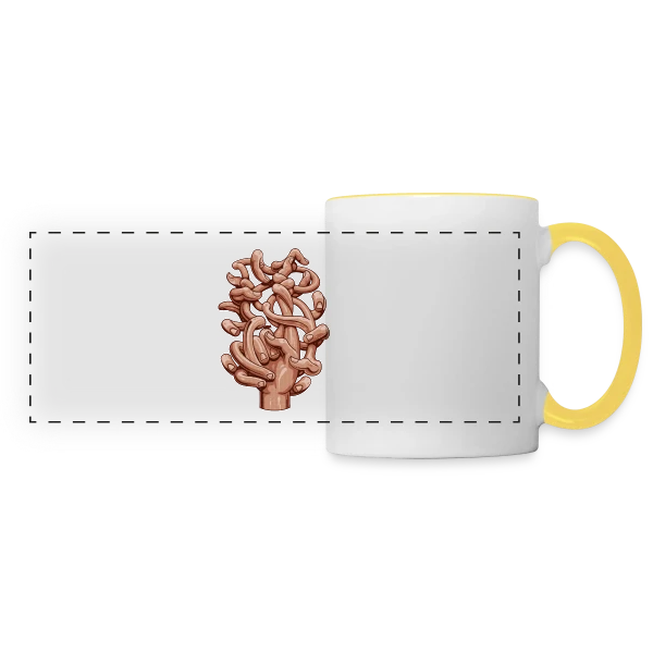 Chasse à la Mouche sur Mug panoramique contrasté et blanc
