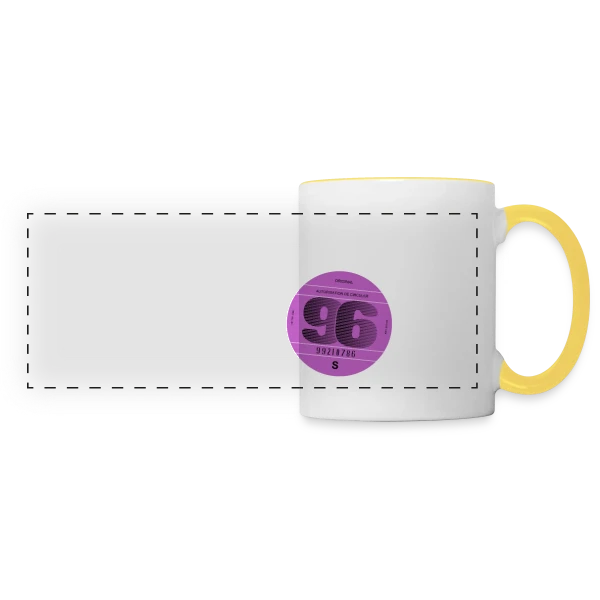 Je déchire depuis 1996 - Anniversaire Fun & Vintage sur Mug panoramique contrasté et blanc