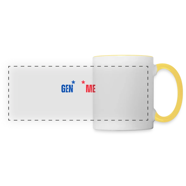 Humour "J'peux Pas J'suis Gendarme" - Idée Cadeau Originale sur Mug panoramique contrasté et blanc