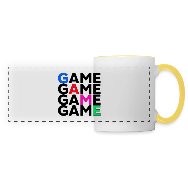 Esprit Gaming : Pour les Amateurs d'E-sport sur Mug panoramique contrasté et blanc