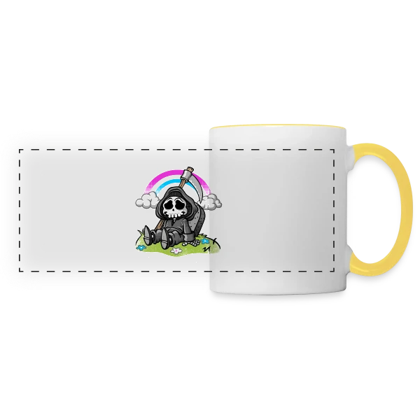 Esprit Sarcastique sur Mug panoramique contrasté et blanc