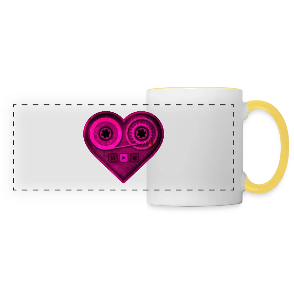 Libéré de la Douleur sur Mug panoramique contrasté et blanc