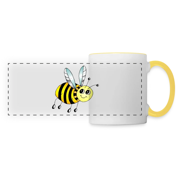 Insecte Élégant sur Mug panoramique contrasté et blanc