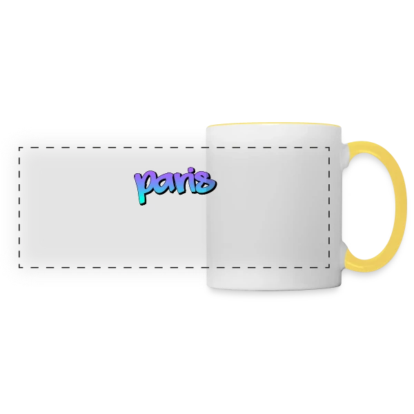 Paris Graffiti Urbain sur Mug panoramique contrasté et blanc