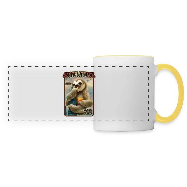 Assaut du Paresseux Géant : Chapitre 1 sur Mug panoramique contrasté et blanc