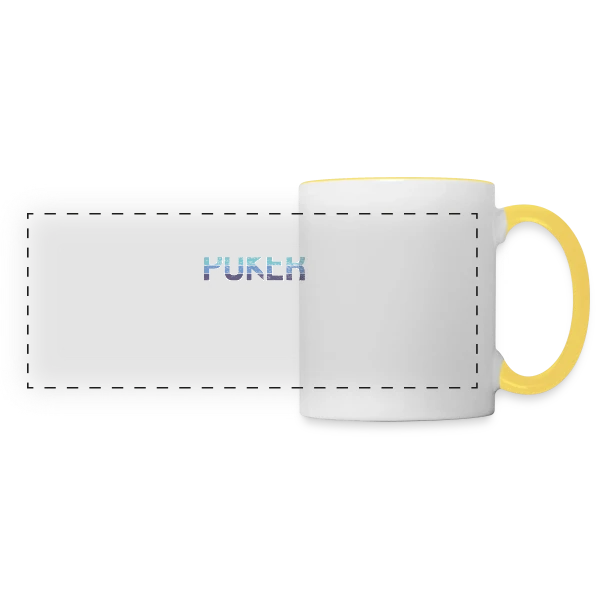 Poker sur Mug panoramique contrasté et blanc