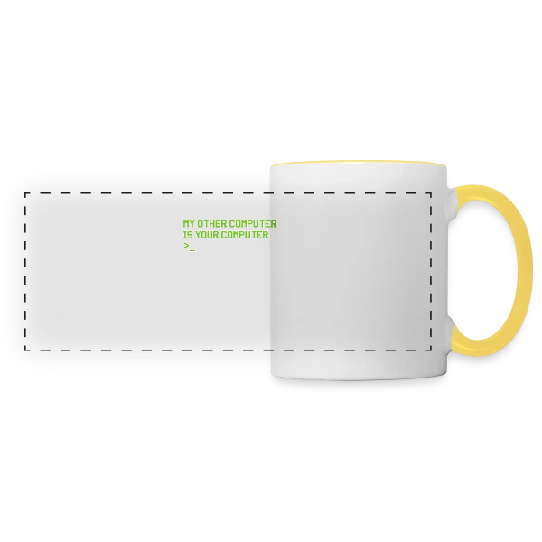 Hacker Codeur Computerfreak Nerd - Cadeau Hacking sur Mug panoramique contrasté et blanc