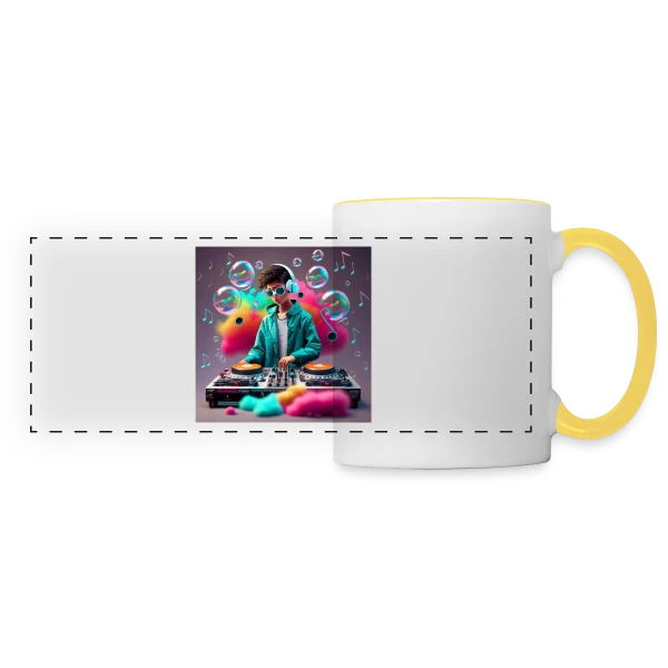 Console Gaming : L'Essentiel du Passionné de Jeux Vidéo sur Mug panoramique contrasté et blanc